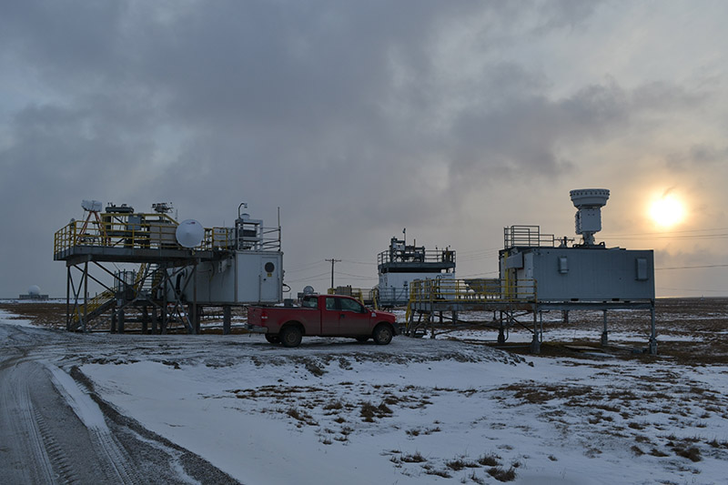 A view of the North Slope of Alaska atmospheric observatory