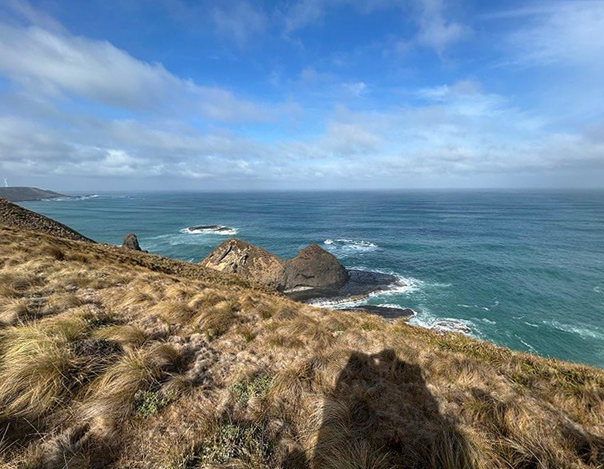 ARM’s Cloud And Precipitation Experiment at kennaook (CAPE-k) is sited at kennaook/Cape Grim, a peninsula jutting from northwestern Tasmania into the Southern Ocean. Photo is by Tercio Silva, Fundação Gaspar Frutuoso.